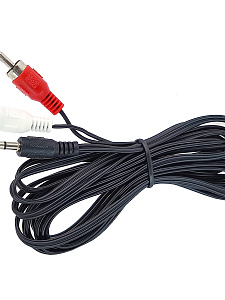Кабель аудио 2 тюльпана соединительный 2хRCA джек/Jack 3.5, 2 метра Орбита OT-AVC42