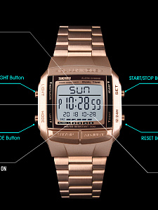 Skmei 1381 Золото часы наручные