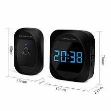 Звонок беспроводной сетевой 38 мелодий Орбита OT-HOC18 Черный