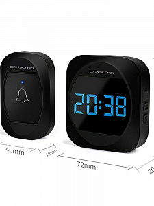 Звонок беспроводной сетевой 38 мелодий Орбита OT-HOC18 Черный