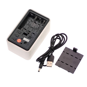 VST 863-1 Красные часы настольные (БЕЛЫЕ)(без блока)