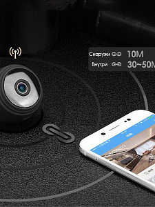 Беспроводная мини IP камера видеонаблюдения Wi-Fi Орбита OT-VNG10