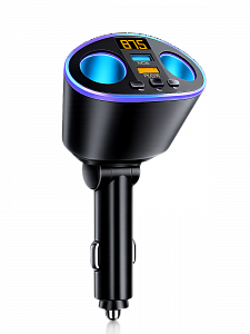 FM-модулятор трансмиттер автомобильный + разветвитель с Bluetooth TDS TS-CAF25