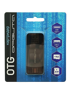 Орбита OT-PCR26 картридер OTG (USB, Lightning, Type-C)