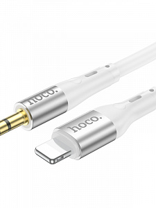 HOCO UPA22 Белый кабель аудио (штекер Lightning - штекер Джек 3,5мм) 1м