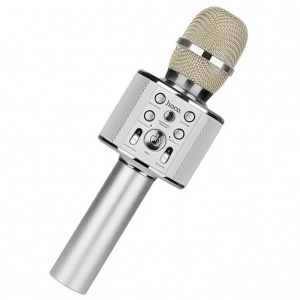 HOCO BK3 Серебро Микрофон (Bluetooth, динамики, USB)