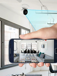 Видеоняня, камера видеонаблюдения беспроводная 2 Mp Орбита OT-VNI64 Белая