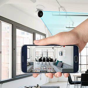 Видеоняня, камера видеонаблюдения беспроводная 2 Mp Орбита OT-VNI64 Белая