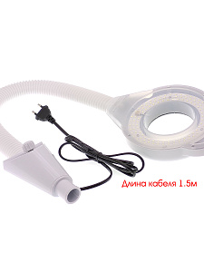 Лампа лупа с подсветкой напольная на колесиках для косметолога Орбита INL87