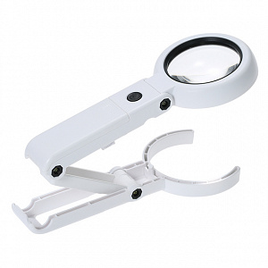 Лупа ручная, лупа настольная увеличительная с подсветкой Орбита OT-INL18