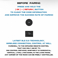 Пульт Bluetooth универсальный для телевизоров и медиаплееров Орбита OT-DVC31