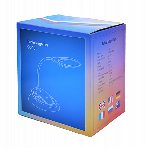 Лупа настольная с подсветкой на гибкой ноге с прищепкой 2 в 1 Орбита OT-INL51