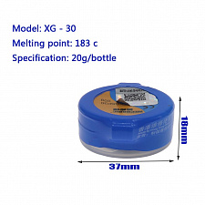 MECHANIC XG30 паста паяльная (Sn63/Pb37,20г)