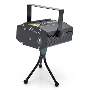 Лазерная световая установка для дома 2 в 1 с MP3 Огонёк OG-LDS06 Черная