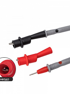 Щупы для мультиметра/тестера с крокодилами 10A 1000B Орбита OT-INM06