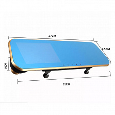 Видеорегистратор автомобильные зеркало с камерой заднего вида TDS TS-CAR12