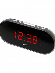 Часы электронные настольные от сети с будильником VST 715-1 Красные