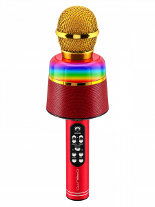 Орбита OT-ERM10 Красный RGB микрофон (Bluetooth, динамики, USB)