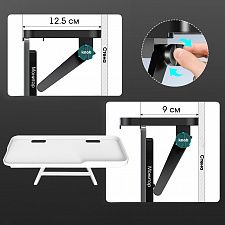 Навесная полка кронштейн подставка на телевизор, монитор для ресивера, приставки Орбита OT-HOD20