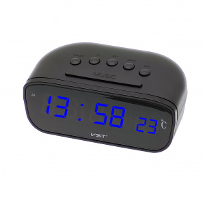 VST 803-5 Синие часы настольные+БЛОК