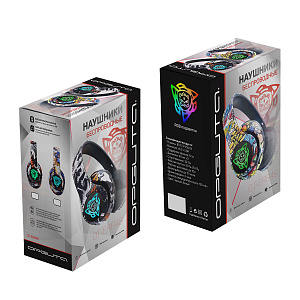 Наушники беспроводные Bluetooth с микрофоном и радио Орбита OT-ERB48 Черные