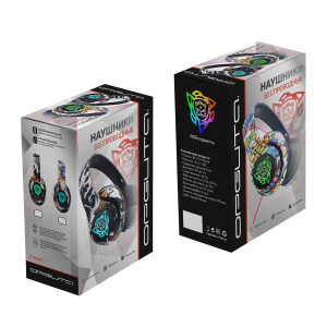 Наушники беспроводные Bluetooth с микрофоном и радио Орбита OT-ERB48 Черные