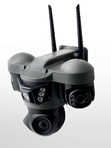 Камера видеонаблюдения 4G с сим картой уличная поворотная 2 Mp*3 Орбита OT-VNI68B