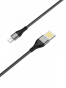 BOROFONE BU11 Черный кабель USB 2.4A (iOS Lighting) 1.2м