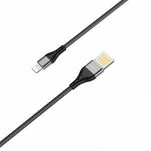 BOROFONE BU11 Черный кабель USB 2.4A (iOS Lighting) 1.2м