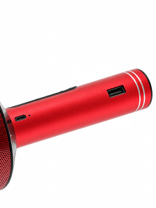 Орбита OT-ERM10 Красный RGB микрофон (Bluetooth, динамики, USB)