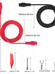 Щупы для мультиметра/тестера с крокодилами 10A 1000B Орбита OT-INM07