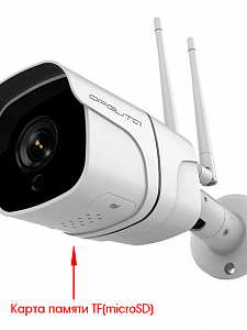 Орбита OT-VNI48 Белая видеокамера IP-WI-FI (1920*1080, 2Mpix, 3,6мм, металл)