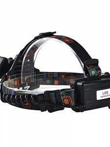 Фонарь налобный, фонарик аккумуляторный Следопыт PT-FLG02