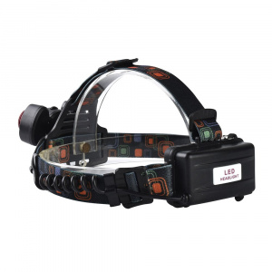 Фонарь налобный, фонарик аккумуляторный Следопыт PT-FLG02