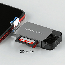 Орбита OT-PCR25 картридер OTG (TF, SD, microUSB, Type-C)