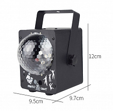 Световая установка Диско шар с лазерами Огонёк OG-LDS20