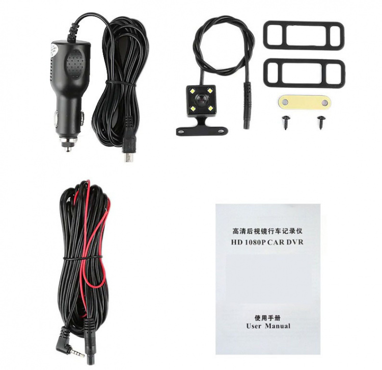 TDS TS-CAR40 автовидеорегистратор зеркало+камера