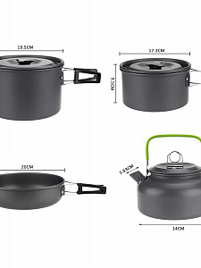 Посуда туристическая набор 27 в 1 Огонёк OG-TRD02