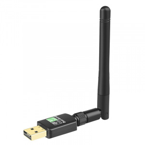 Wi-Fi + Bluetooth 5.0 адаптер для компьютера и ноутбука USB двухдиапазонный 5 Ггц и 2.4 Ггц 600 Мбит/с Орбита OT-PCB20