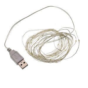 Огонек OG-LDL08 Белая светодиодная лента 5м (USB)