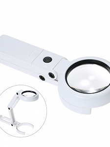 Лупа ручная, лупа настольная увеличительная с подсветкой Орбита OT-INL18