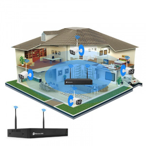 Комплект видеонаблюдения 4 камеры Wi-Fi 2MP Орбита OT-VNK04