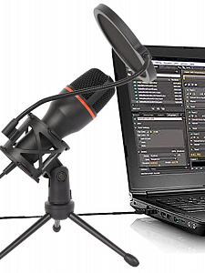 Микрофон для компьютера игровой для стрима Орбита OT-PCS07