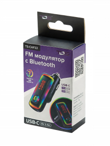 FM-модулятор трансмиттер автомобильный с Bluetooth TDS TS-CAF22