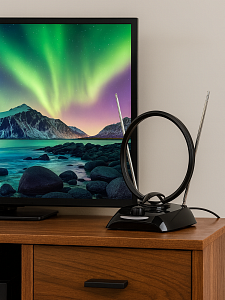 Орбита OT-ANT02 антенна ТВ комн. с усилит. (220В,38дБ)