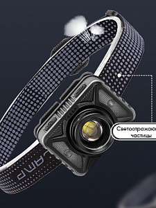 Патриот PT-FLG32 фонарь налобный (3L, аккум, дат.движ)