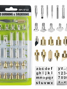 Набор для выжигания по дереву 36 в 1 с подставкой Помощник PM-INP28