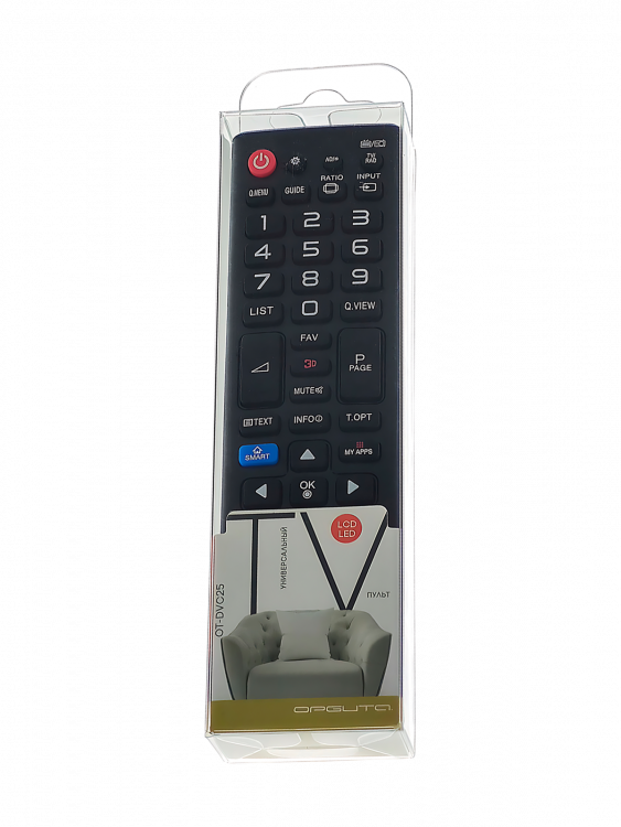 Пульт универсальный для телевизоров LG Орбита OT-DVC25
