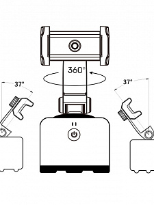 Apai Genie II Черная вращающаяся панорамная головка