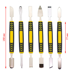 Набор инструментов для вскрытия корпуса телефона 6 в 1 Патриот PT-INO12
